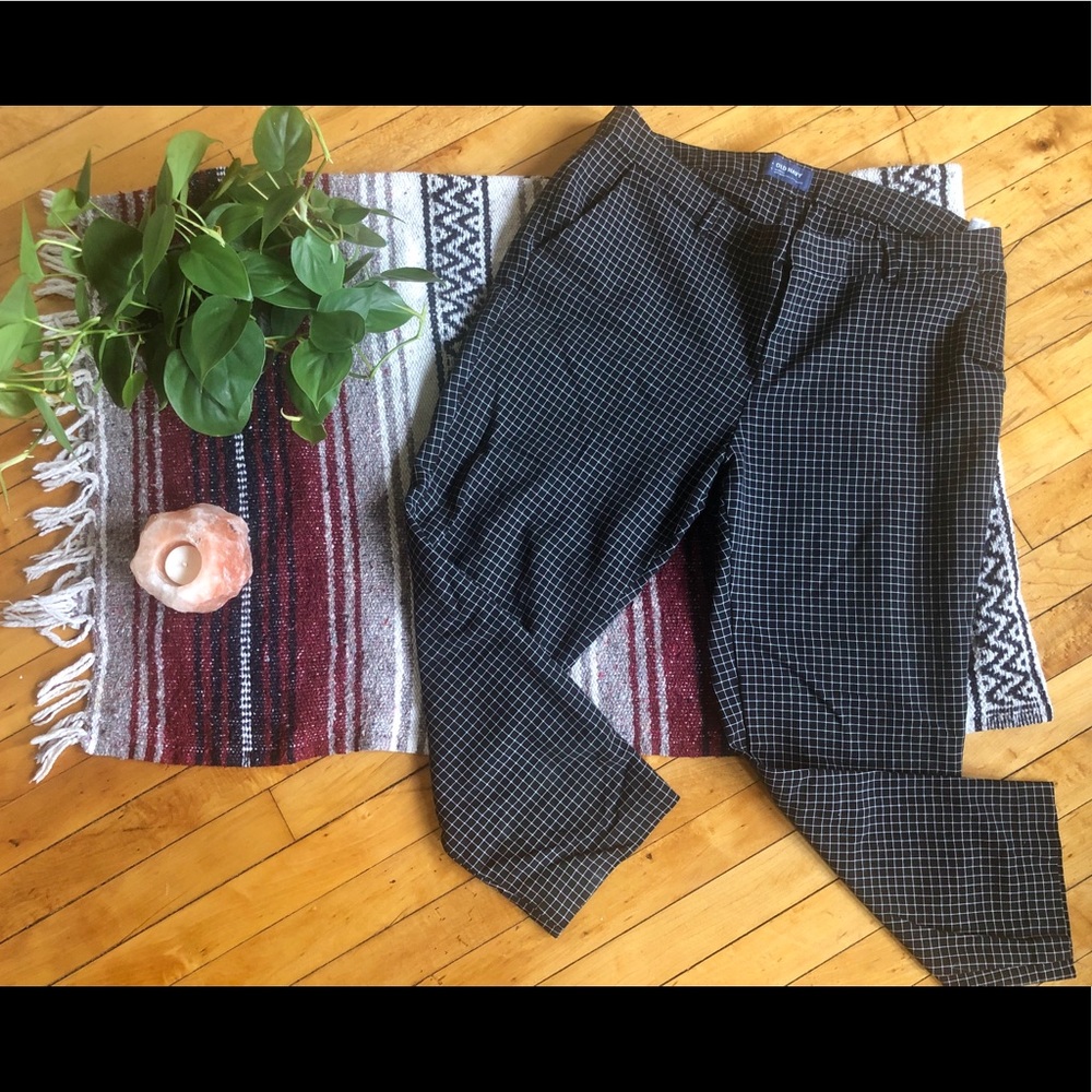 Old navy Harper black grid pant